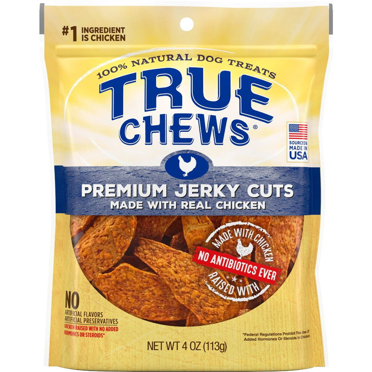 True Chews Premium Chicken Jerky Cuts Dog Treats 4oz
