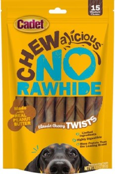 IMS Cadet No Hide Dog Chew Layered Peanut Butter 15pk