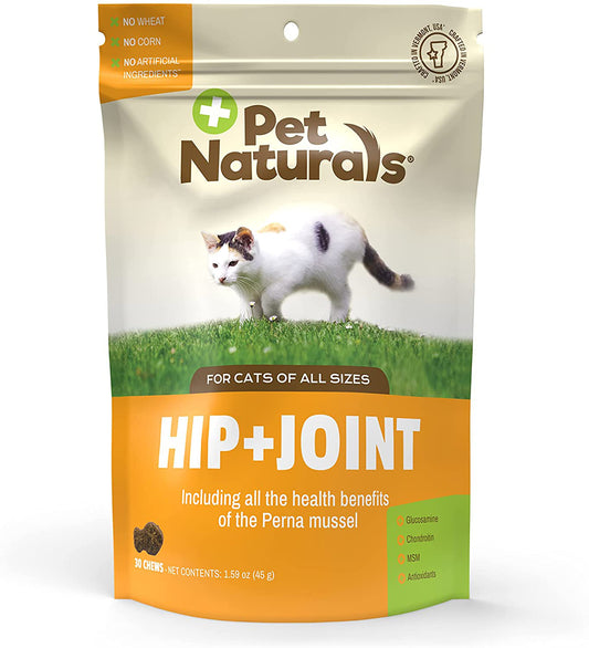 Pet Naturals Hip And Joint Support Supplement For Cats, 30 Ct