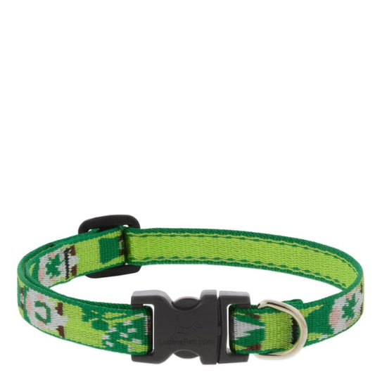 Lupine Pet Dog 1 In Wide 16-28 In Adjustable Collar Microbatch Lucky Gnome