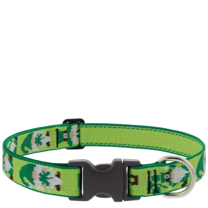Lupine Pet Dog 1 In Wide 12-20 In Adjustable Collar Microbatch Lucky Gnome