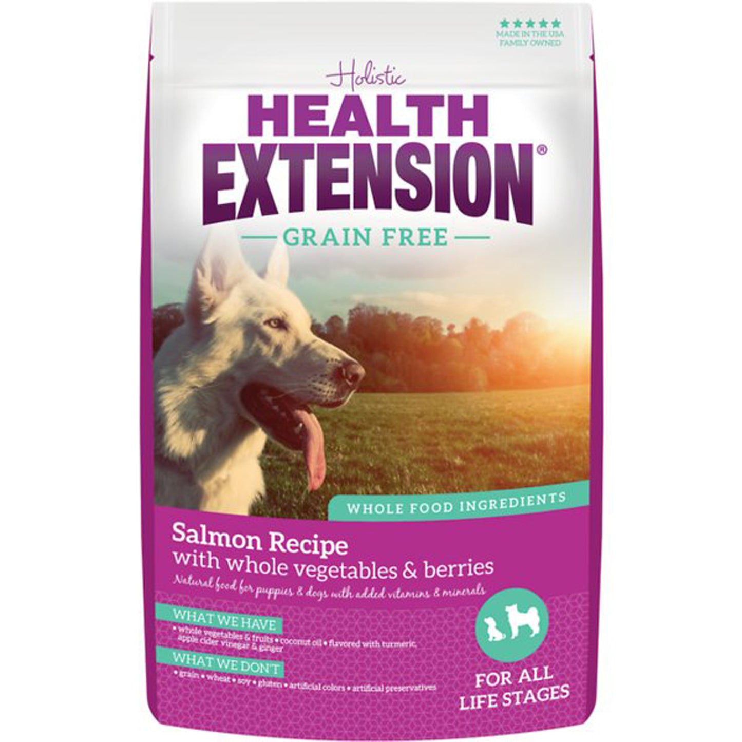 Health Extension Grain Free Dry Dog Food Salmon 1lb