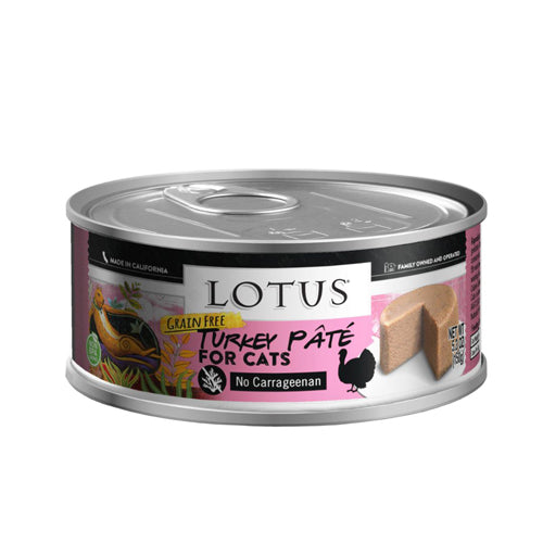 Lotus Wet Cat Food Grain Free Turkey Pate 2.75oz