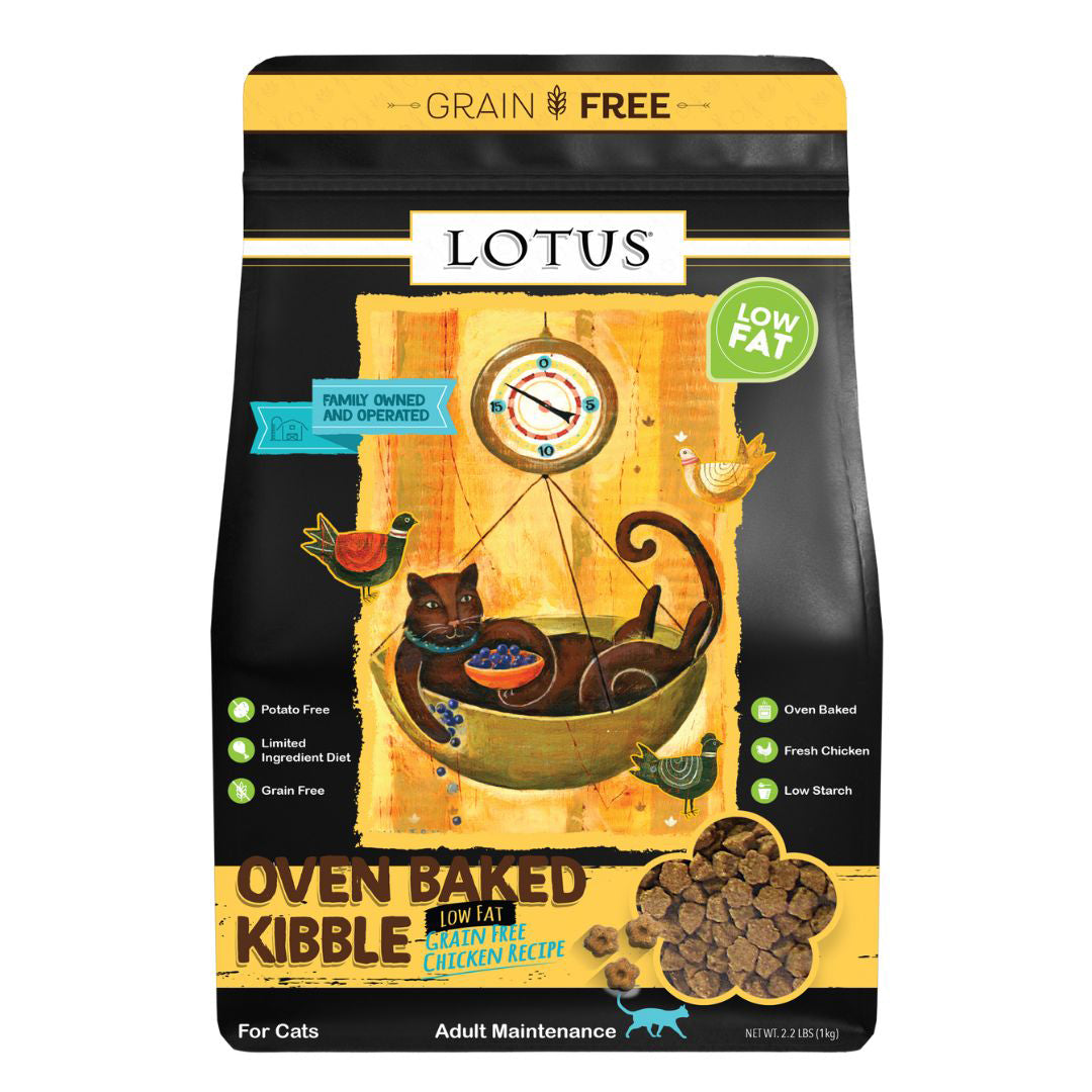 Lotus Dry Cat Food Grain Free Low Fat Chicken 2.2lb