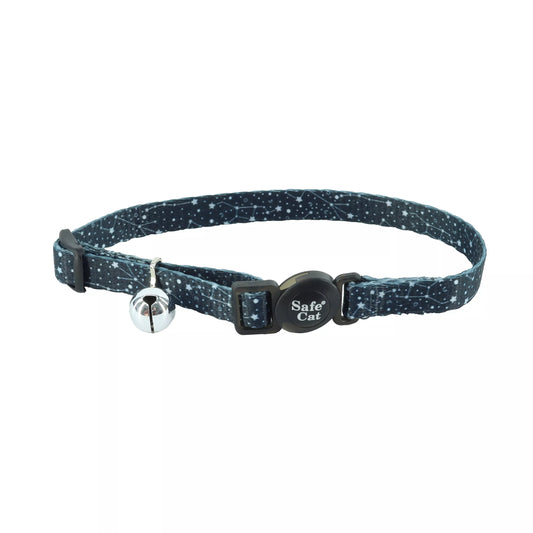 Coastal Safe Cat 3/8in Wide 8-12in Fashion Breakaway Collar Constellations