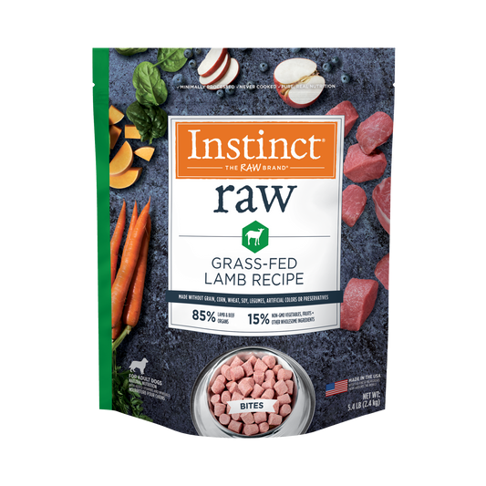 Instinct FreshRaw Bites Grass-Fed Lamb Recipe Dog Food 5.4lb Bag