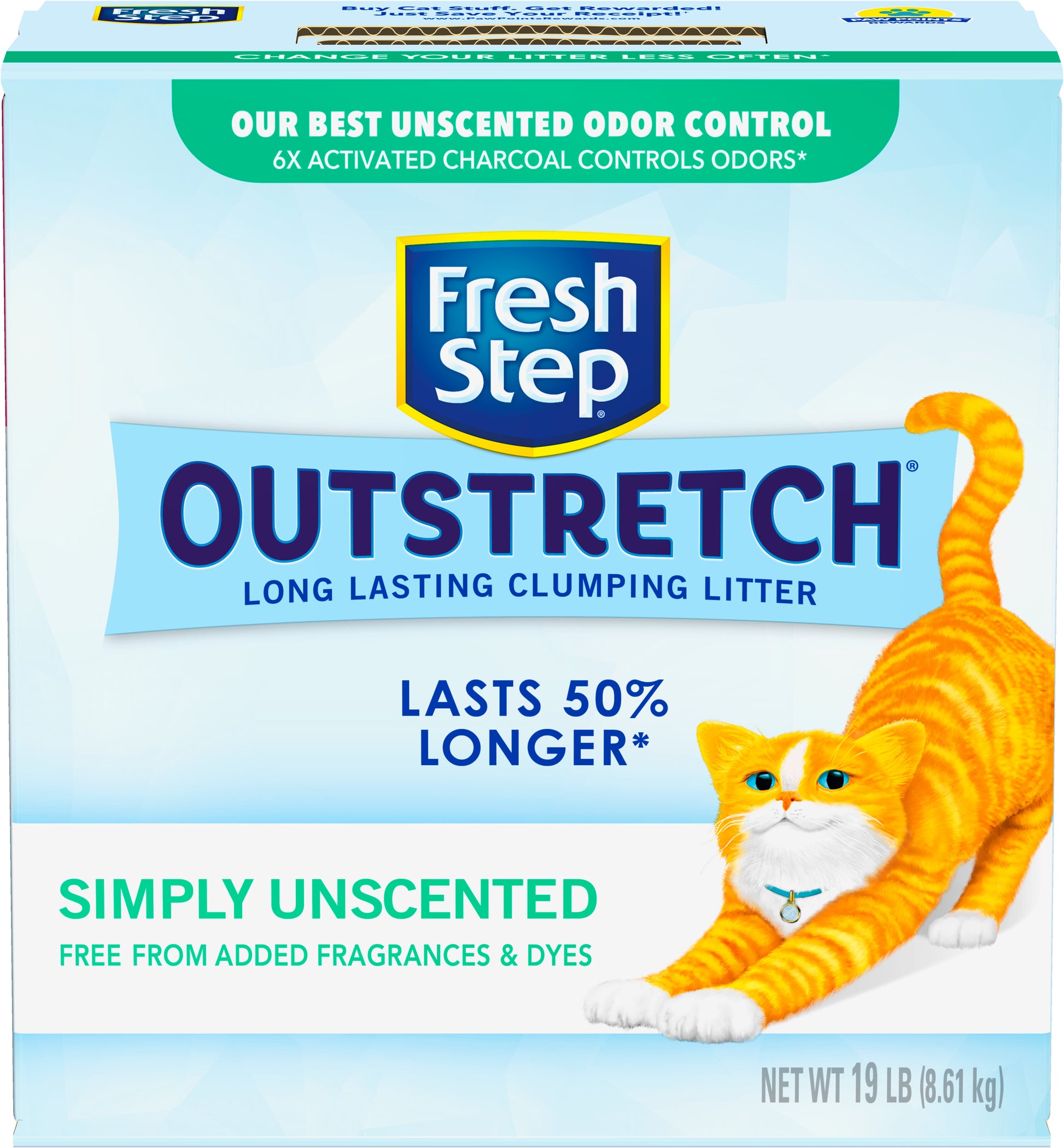 Fresh Step Outstretch Unscented Clumping Litter 19lb - Main Image
