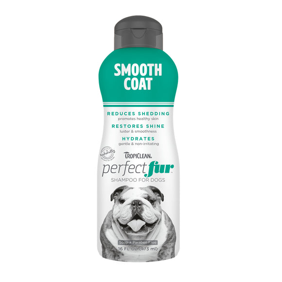 TropiClean PerfectFur Smooth Coat Shampoo for Dogs, 16oz