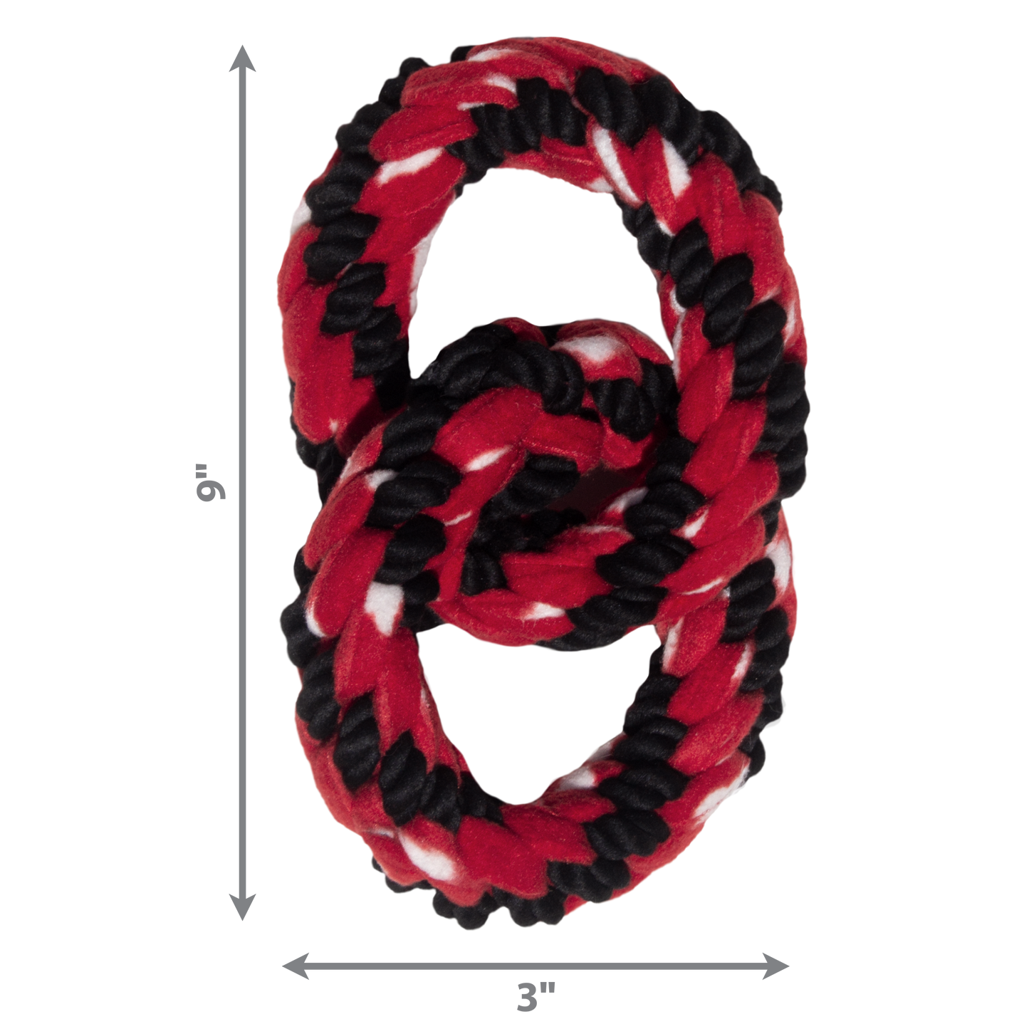 Kong Dog Toy Signature Rope Double Ring Tug