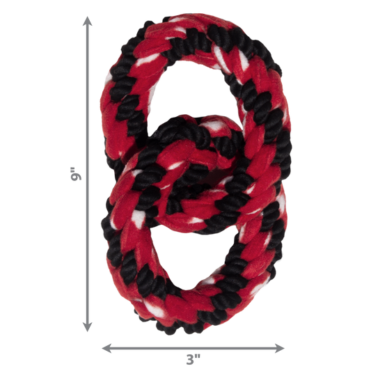 Kong Dog Toy Signature Rope Double Ring Tug