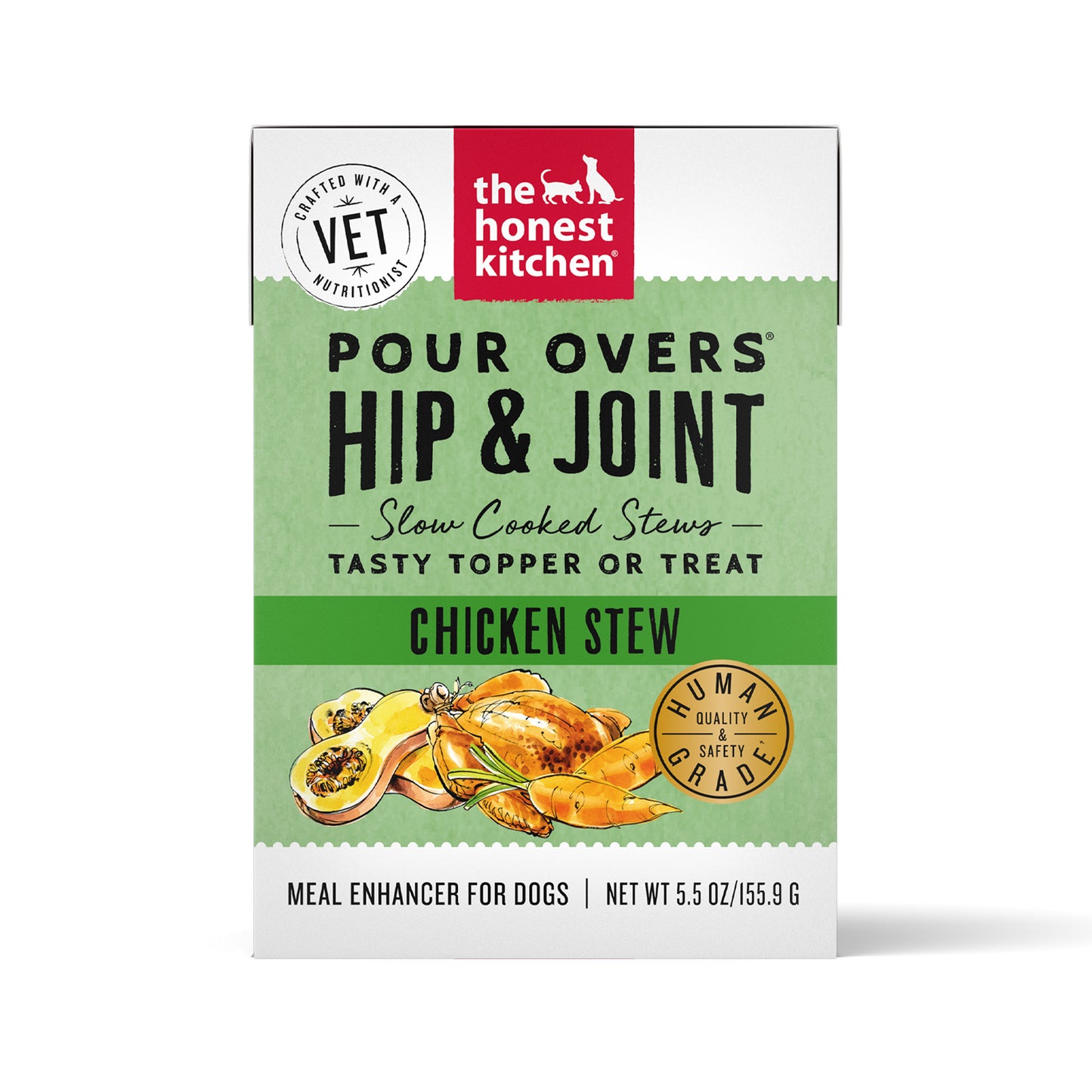 The Honest Kitchen Functional Pour Overs Joint & Mobilty Support - Chicken Stew Dog Food Topper 5.5oz