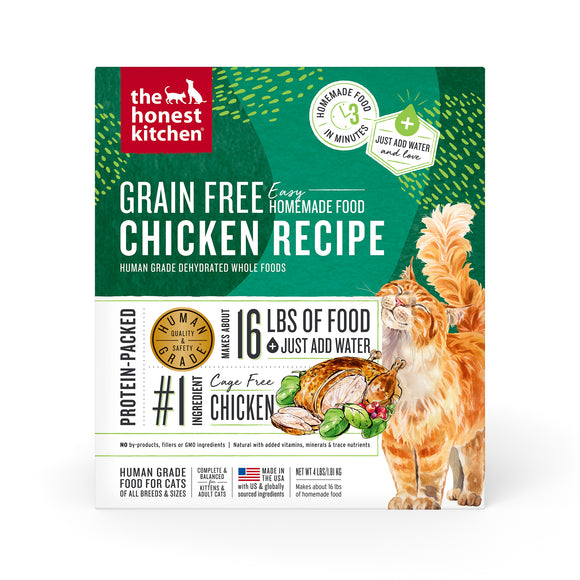 The Honest Kitchen Dehydrated Grain Free Chicken Cat Food 4lb