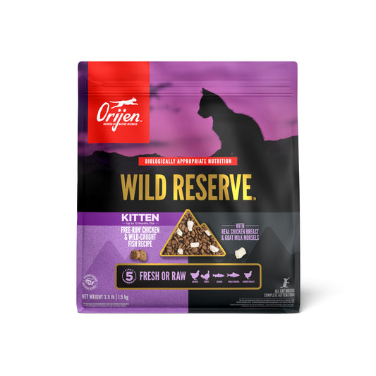 Orijen Grain Free Dry Cat Food Wild Reserve Kitten 3.5lb