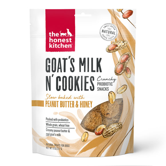 The Honest Kitchen Goat's Milk N' Cookies: Slow Baked with Peanut Butter & Honey, 8oz