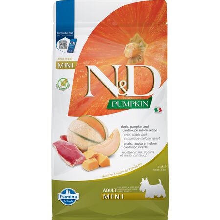 Farmina N&d Grain Free Dry Dog Food Pumpkin Duck Cantaloupe Mini 4.4 lb