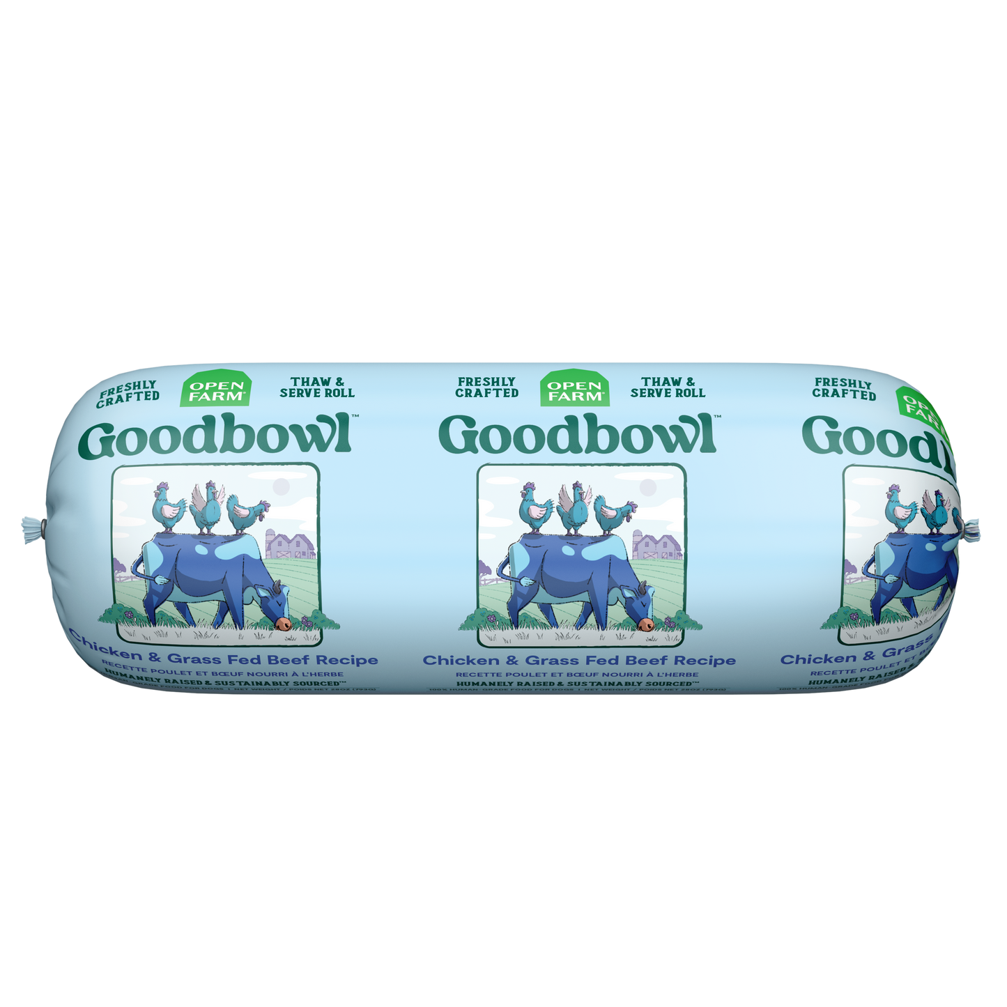 Open Farm Goodbowl Freshly Crafted Harvest Chicken Recipe Roll 28oz Roll