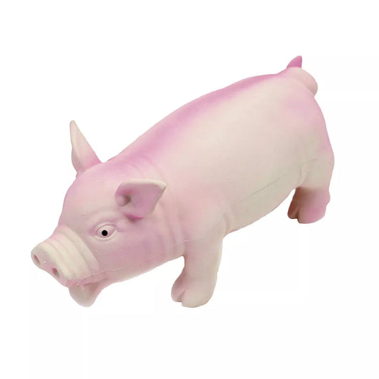 Coastal Rascals Grunt Dog Toy 7.5in Pink Pig