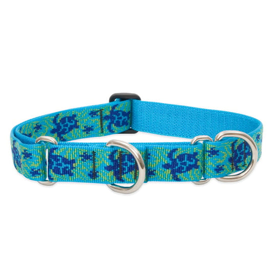Lupine Pet Dog 1 In Wide 15-22 In Martingale Collar Original Deisgns Turtle Reef