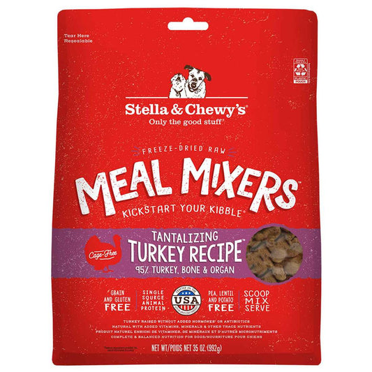 Stella & Chewy's Freeze Dried Dog Food Meal Mixer, Turkey, 35oz