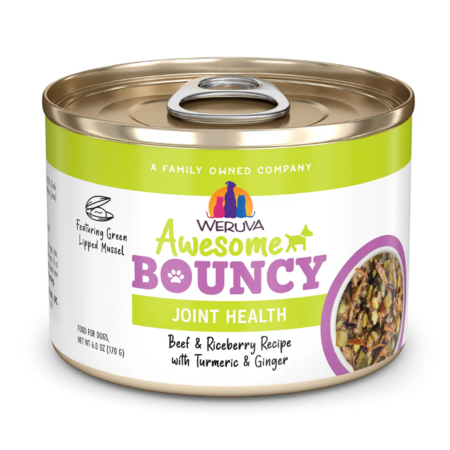 Weruva Dog Can Awesome Bouncy Beef Rice 6 oz