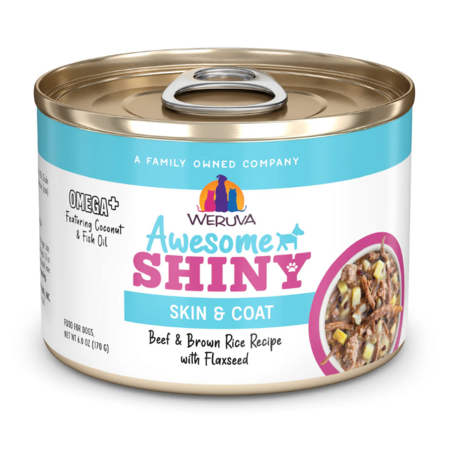 Weruva Dog Can Awesome Shiny Beef Rice 6 oz