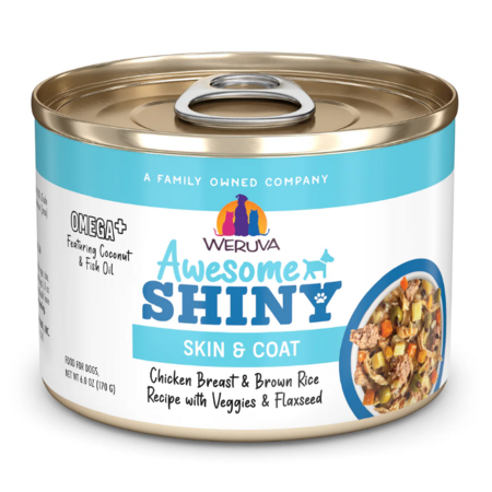 Weruva Dog Can Awesome Shiny Chicken Veggie 6 oz