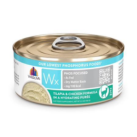 Weruva Cat Can Wx Phos Puree Tilapia Chic 5.5 oz