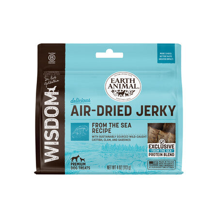 Earth Animal Dog Wisdom Air Dried Jerky From The Sea 4 oz