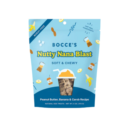 Bocce's Dog Treat Smoothie Soft & Chewy Nutty Nana Blast 6 oz