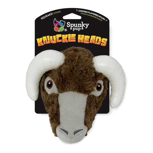 Spunkypup Knuckleheads Plush Dog Toy Ram
