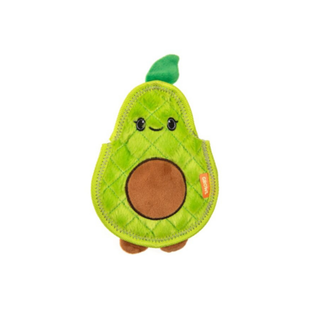 Growl Dog Plush Dog Toy Flip Floppz Avocado Green 8.6 in