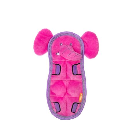Growl Dog Plush Dog Toy Zoo Matz Elephant Pink 9.5 in
