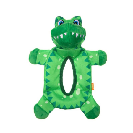 Growl Dog Plush Dog Toy Bruizers Gator Green 15 in