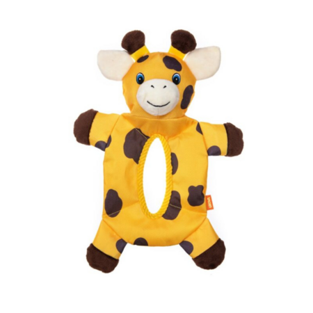 Growl Dog Plush Dog Toy Bruizers Giraffe Yellow 15 in