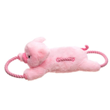 Growl Dog Plush Dog Toy Haystackerz Pig Pink 20 in
