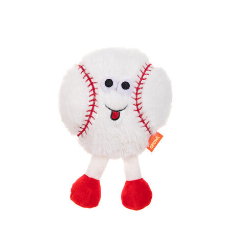 Growl Dog Plush Dog Toy Ball Starz Baseball 8 in