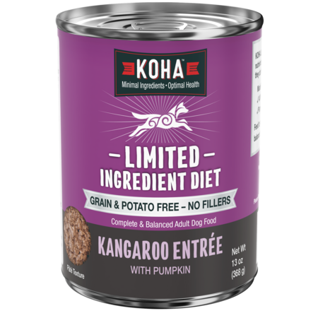 Koha Dog Can GF LID Kangaroo Entree 13 oz