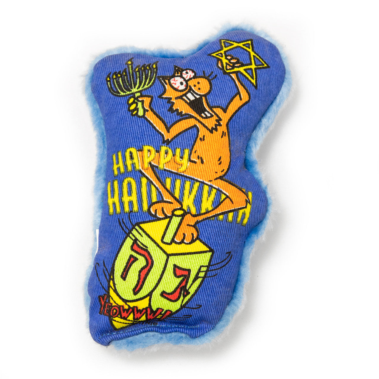 Yeowww! Holiday Catnip Cat Toy Dreidel Krinkle