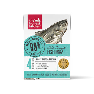 The Honest Kitchen Meal Booster: 99% Salmon & Pollock Dog Food Topper 5.5oz