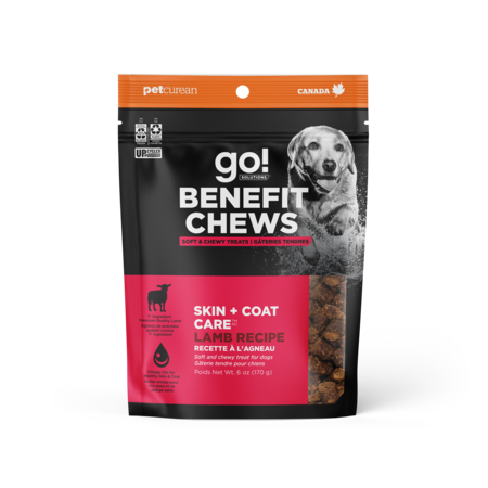 Petcurean Go! Skin and Coat Lamb Recipe Soft & Chewy Treat For Dog 6 oz