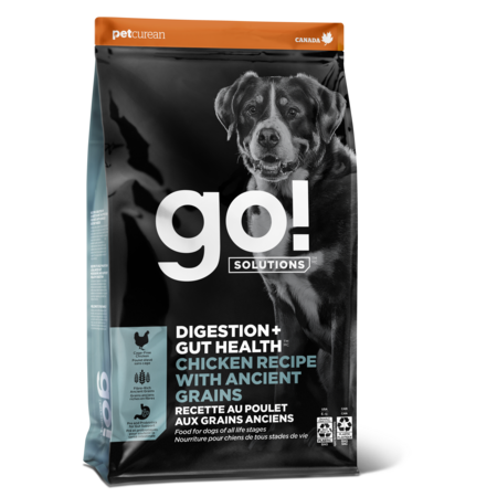 Petcurean Go! Digestion Gut Health Chicken Recipe With Ancient Grains For Dog 22 lb