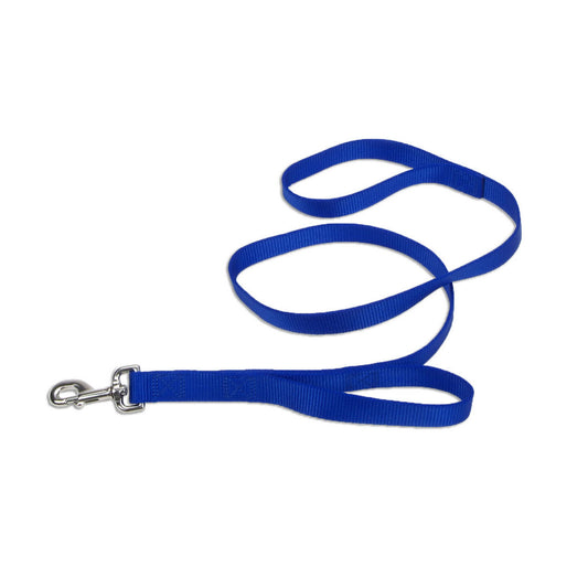 Coastal Loops 2 Double Handle Dog Leash, Blue, Medium/Large - 1" x 6ft