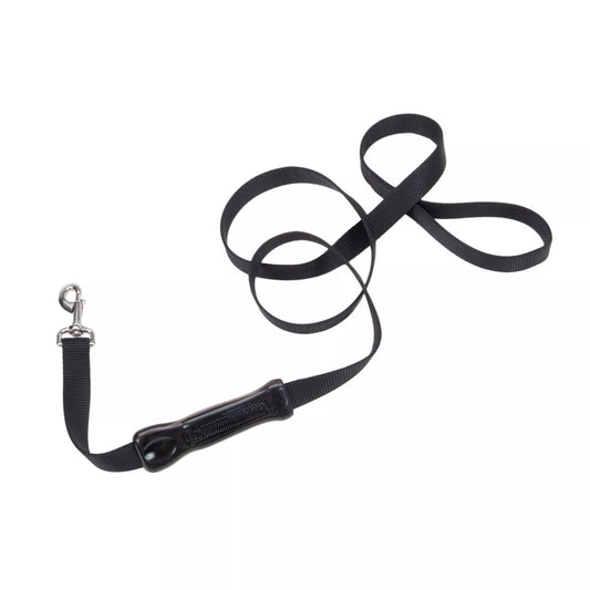 Coastal Insta Grip 6ft Long 1in Control Handle Dog Leash Black