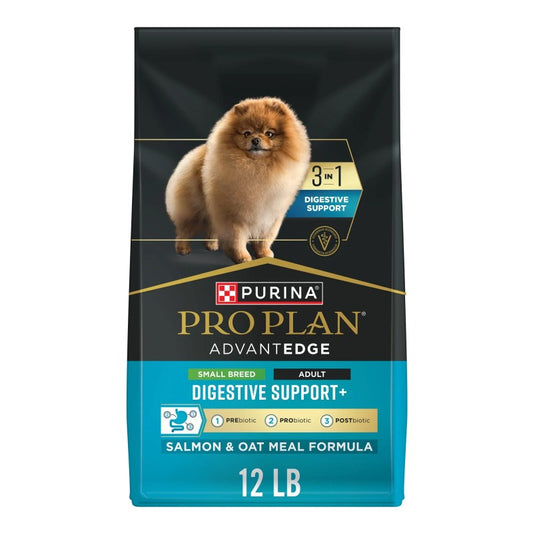 ProPlan AdvantEdge Digestive Support Salmon & Oatmeal Small Breed Dry Dog Food 12lb