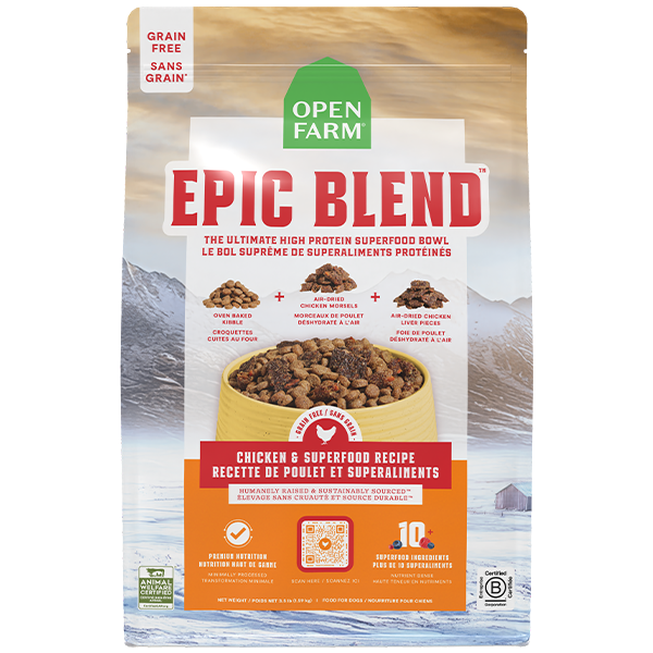 Open Farm Dog Food Epic Blend Grain Free Chicken & Superfood 3.5 lb