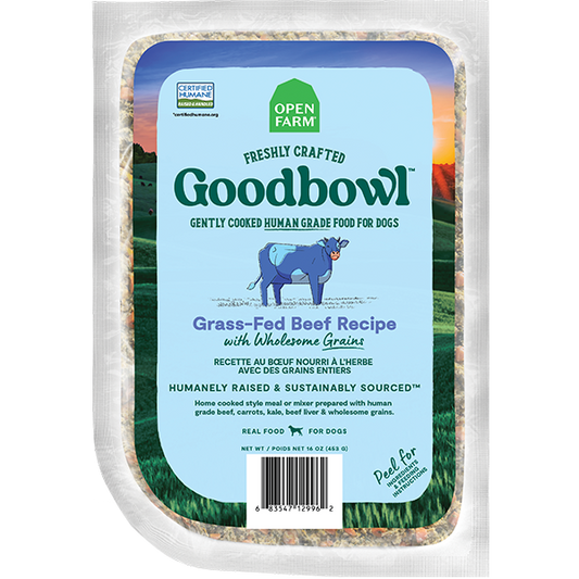 Open Farm Dog Goodbowl Grass-Fed Beef&WholesomeGrains 16oz