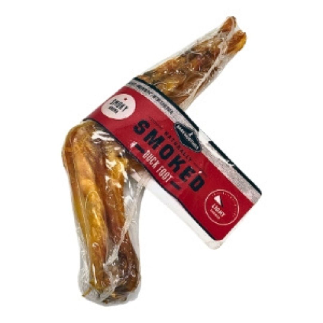 Barkworthies Smoked Duck Feet Dog Treat