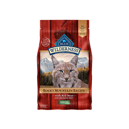 Blue Buffalo Wilderness Rocky Mountain Recipe Grain Free Red Meat Adult Cat Food 10lb