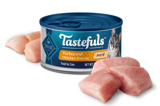 Blue Buffalo Tastefuls Turkey and Chicken Pate Wet Cat Food 5.5oz can