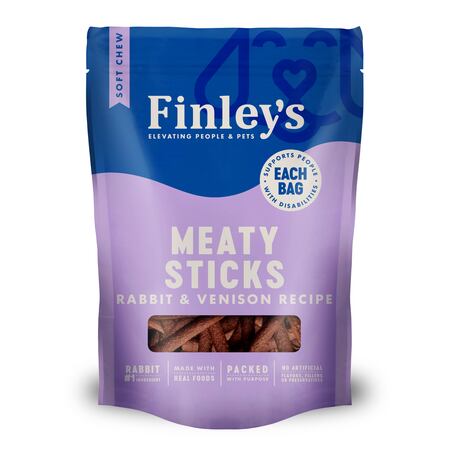 Finley's Dog Treat Meaty Sticks Rabbit & Venison 5 oz